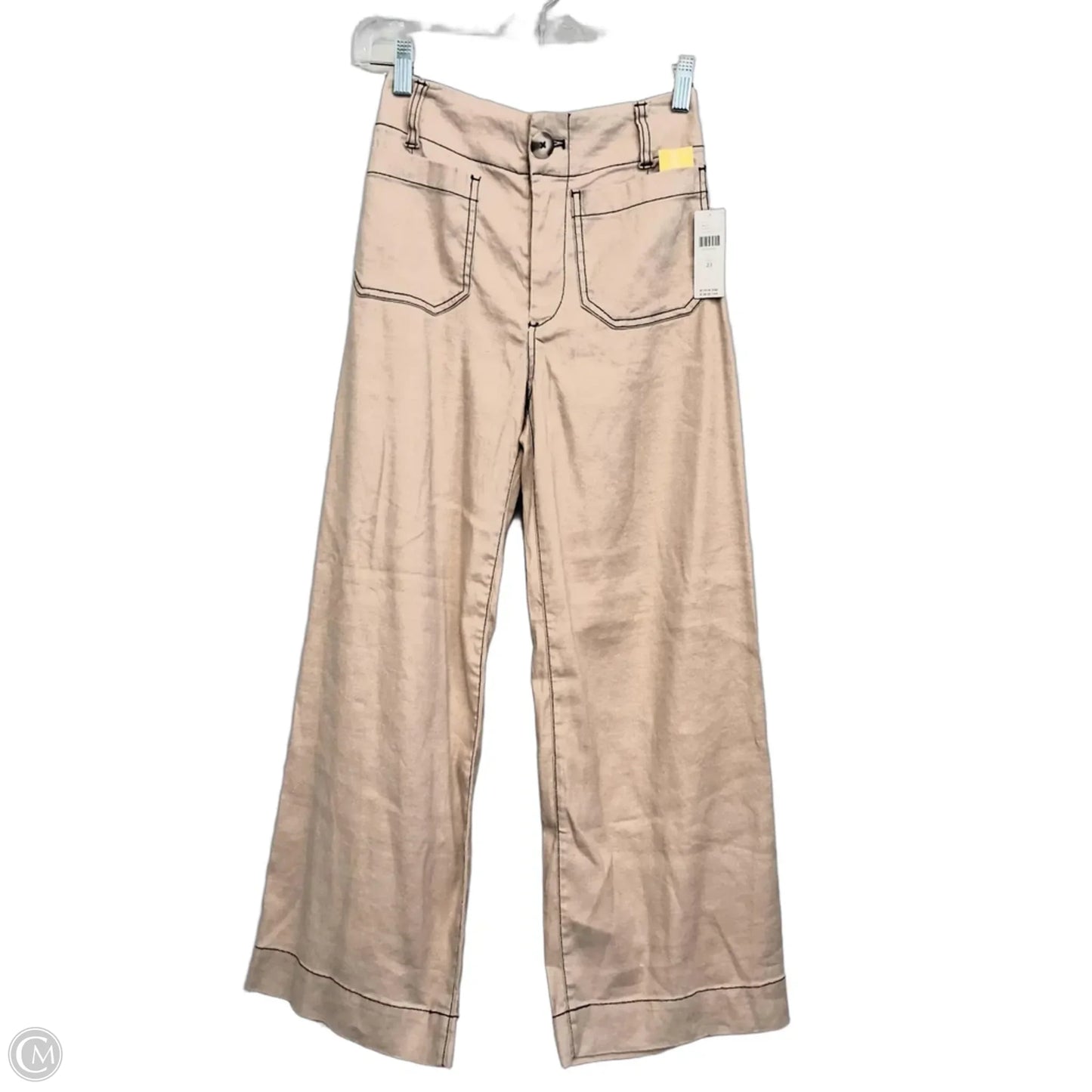 Pants Wide Leg By Maeve In Tan, Size: 0p