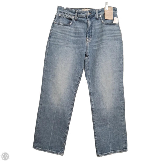 Jeans Straight By Madewell In Blue Denim, Size: 10p