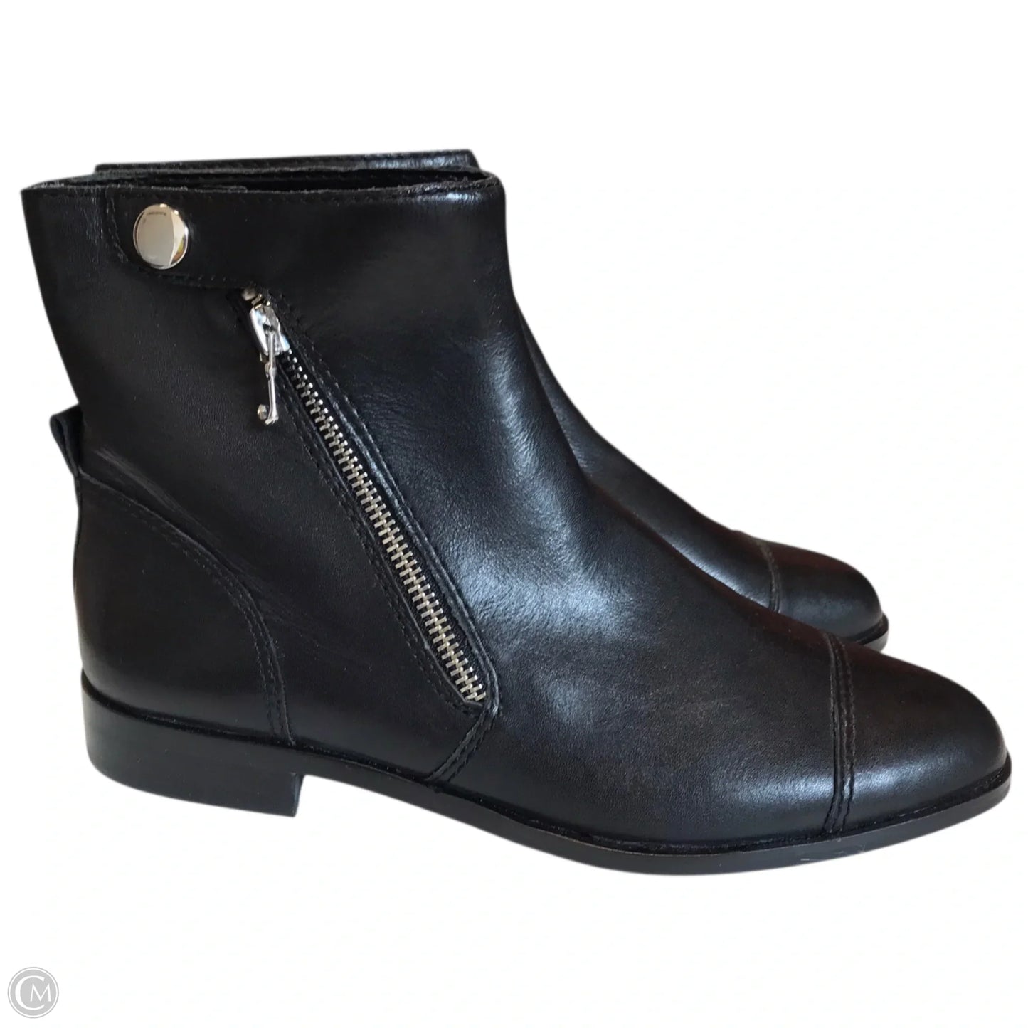 Boots Ankle Flats By Ann Taylor In Black, Size: 8