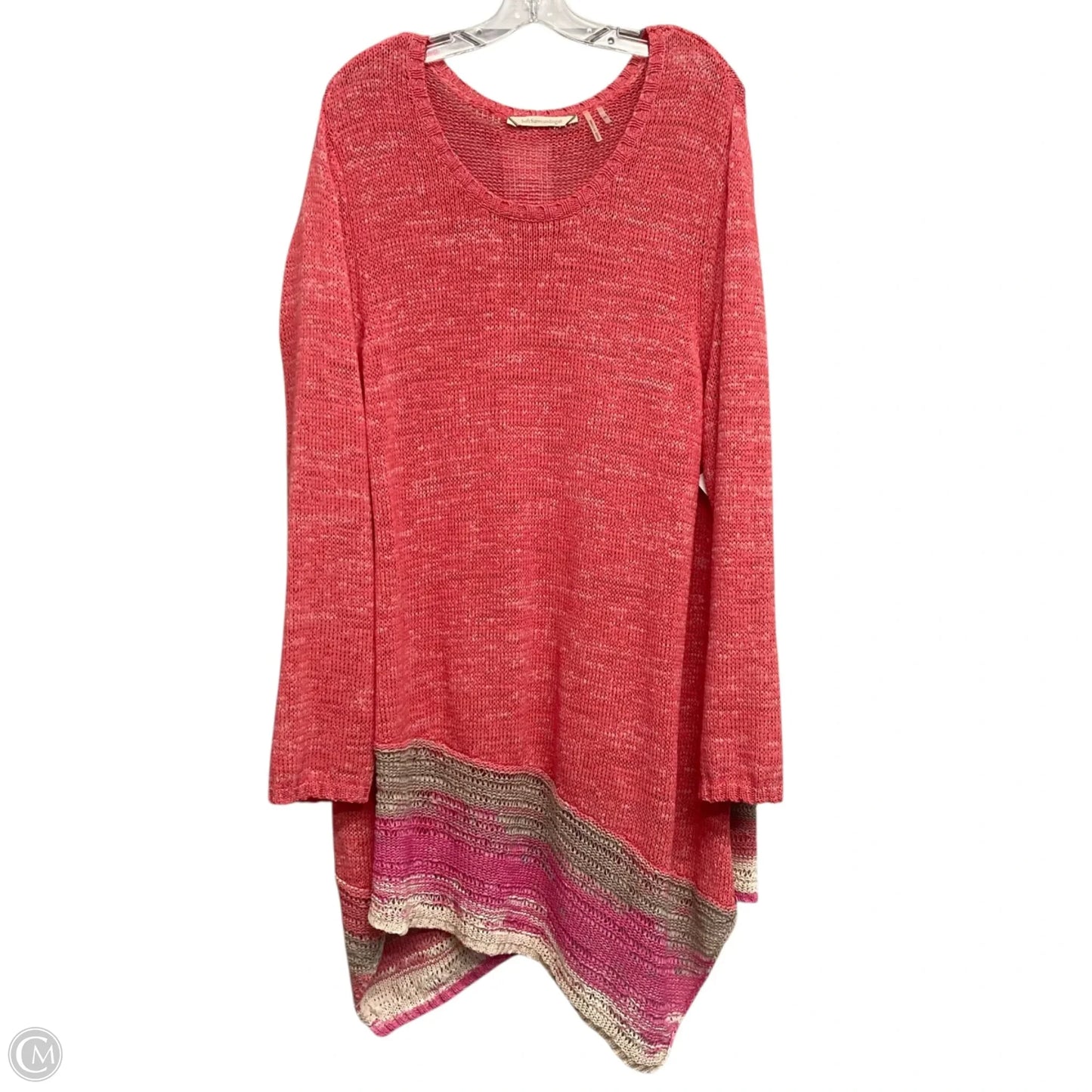 Sweater By Soft Surroundings In Coral, Size: 3x