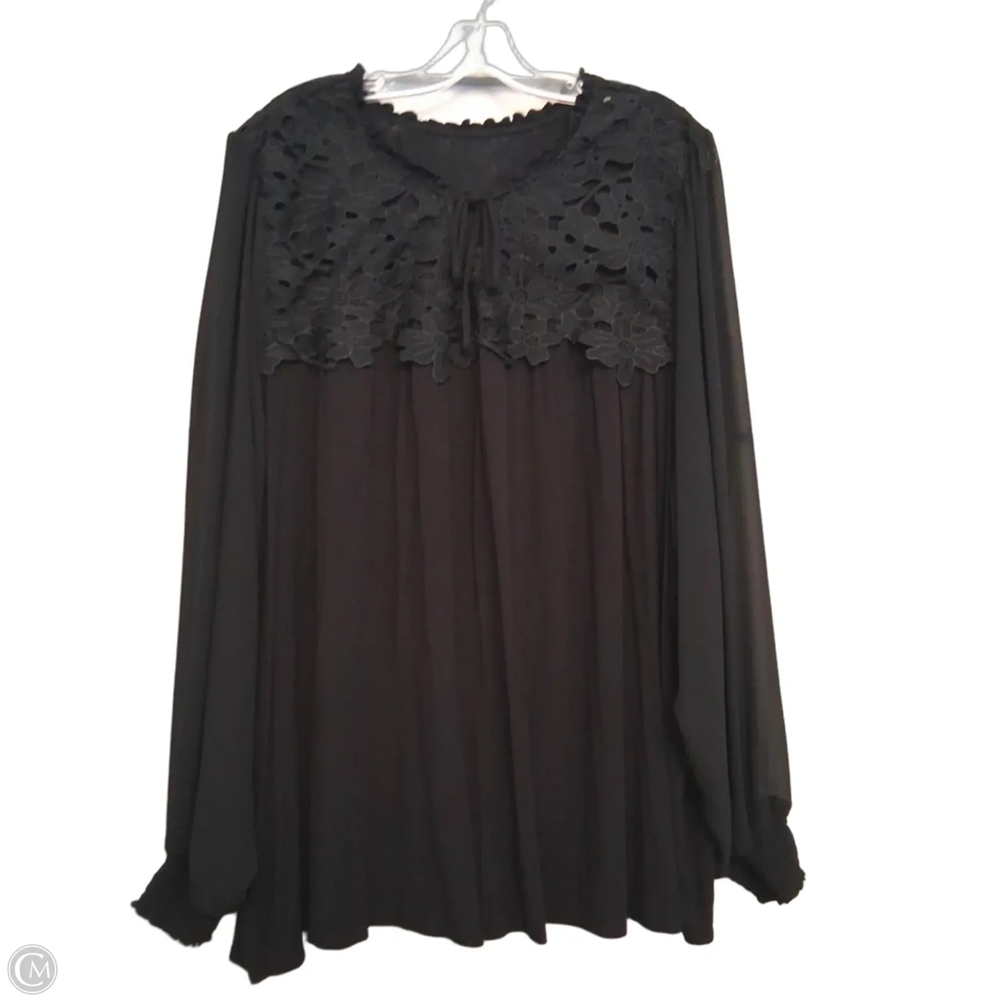 Top Long Sleeve By Torrid In Black, Size: 3x