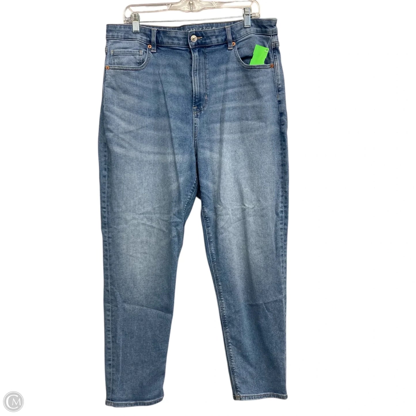 Jeans Skinny By American Eagle In Blue Denim, Size: 16