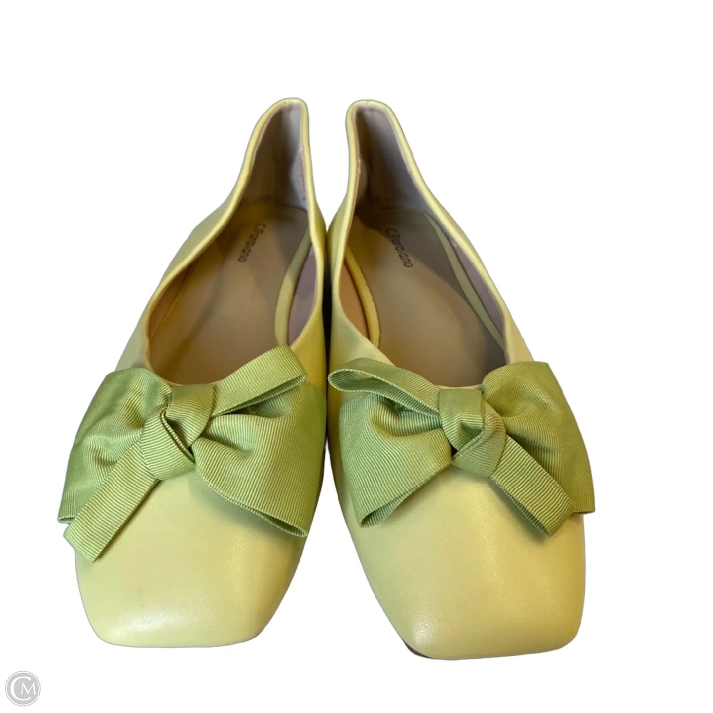 Shoes Flats By C. Paravano In Yellow, Size: 10.5