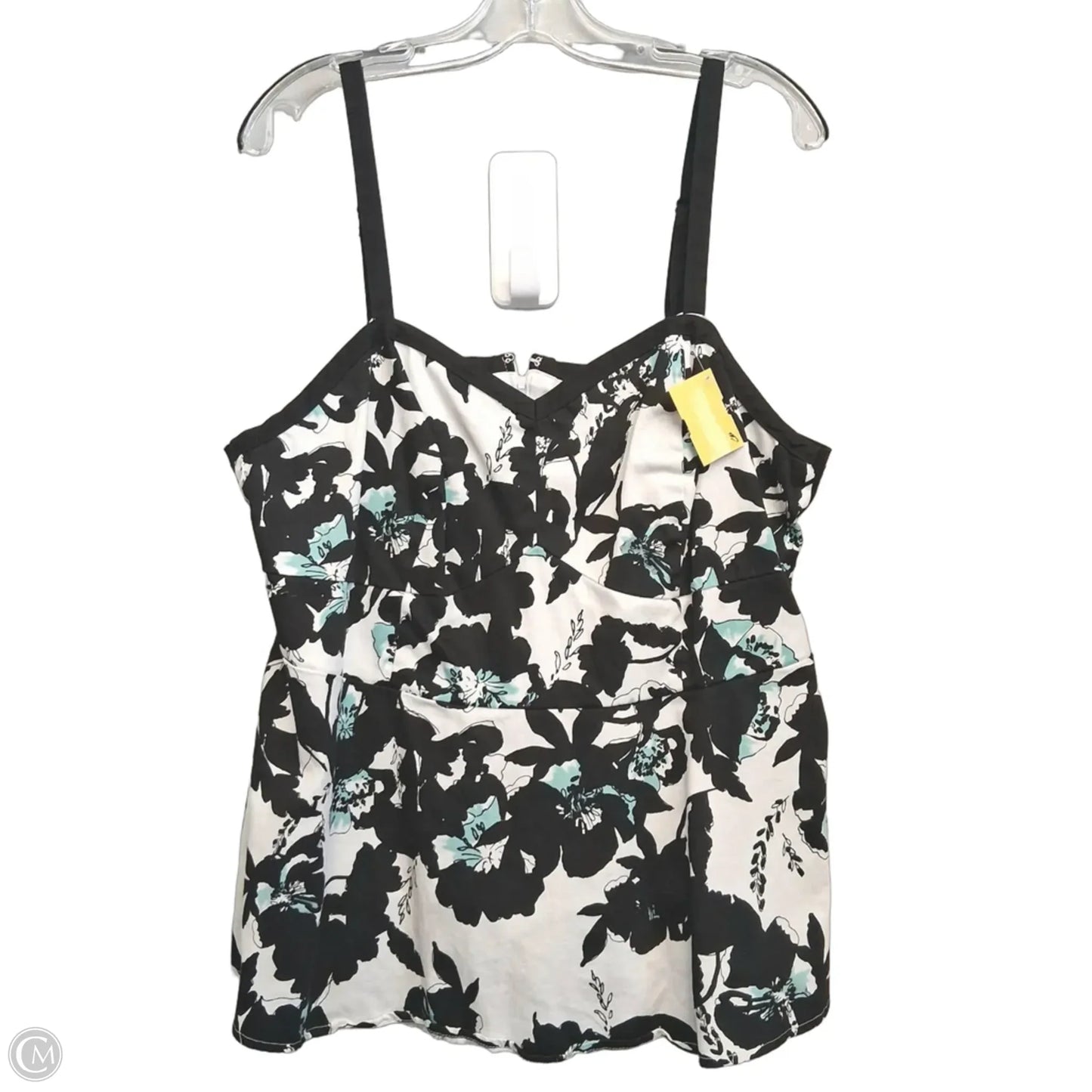 Top Sleeveless By Torrid In Black & White, Size: 2x