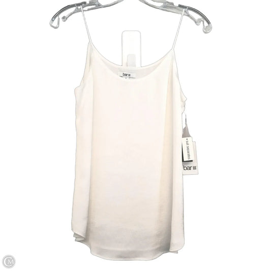 Top Sleeveless Basic By Bar Iii In White, Size: S