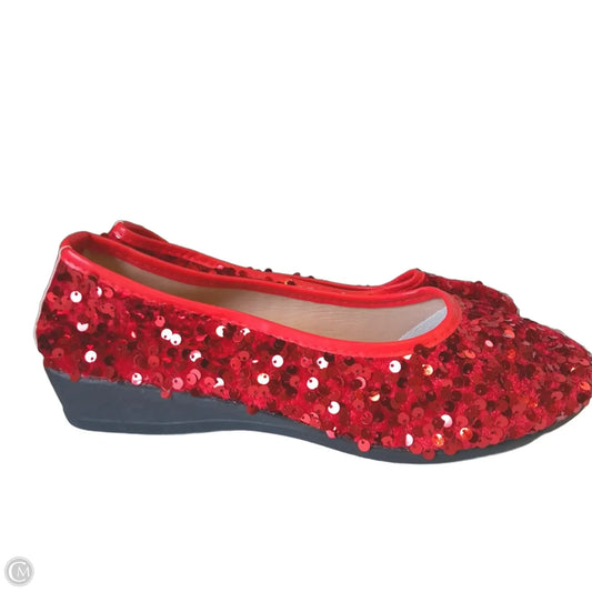 Shoes Flats By Love In Red, Size: 10.5