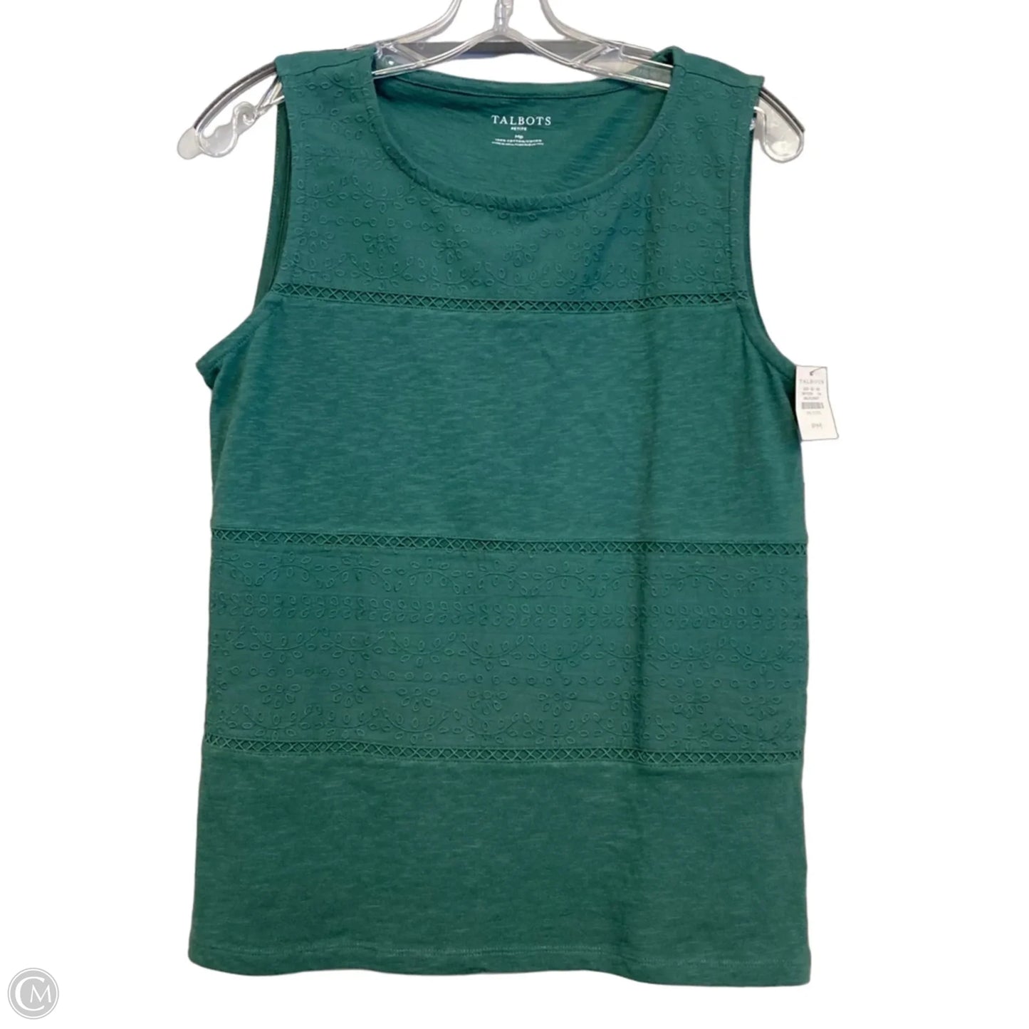 Top Sleeveless By Talbots In Green, Size: MP