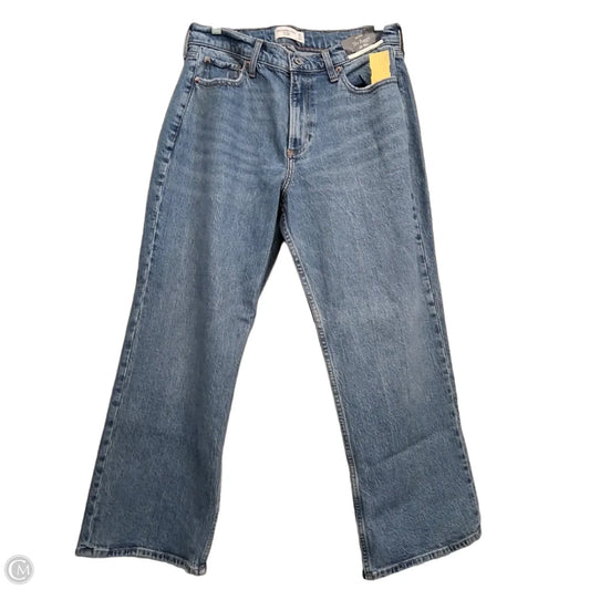 Jeans Wide Leg By Abercrombie And Fitch In Blue, Size: 8