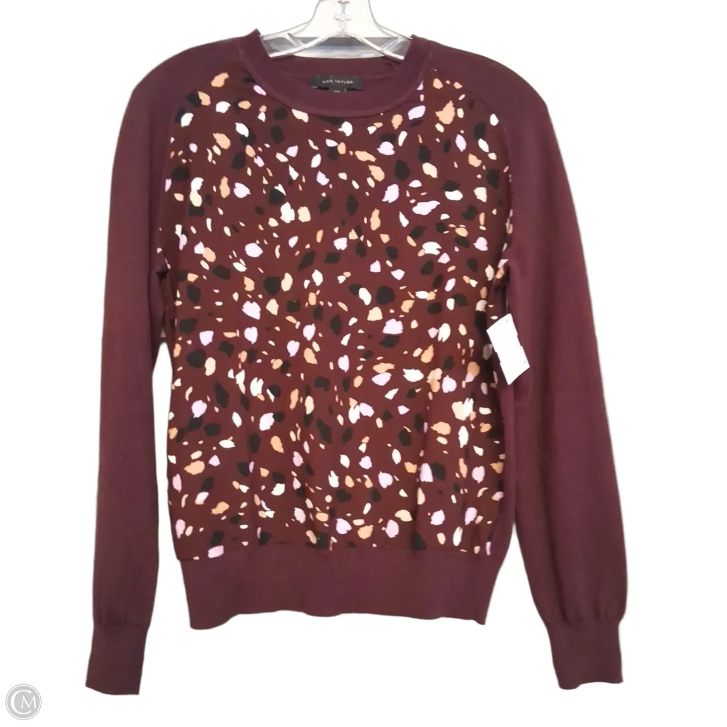 Top Long Sleeve By Ann Taylor In Purple, Size: Xxs