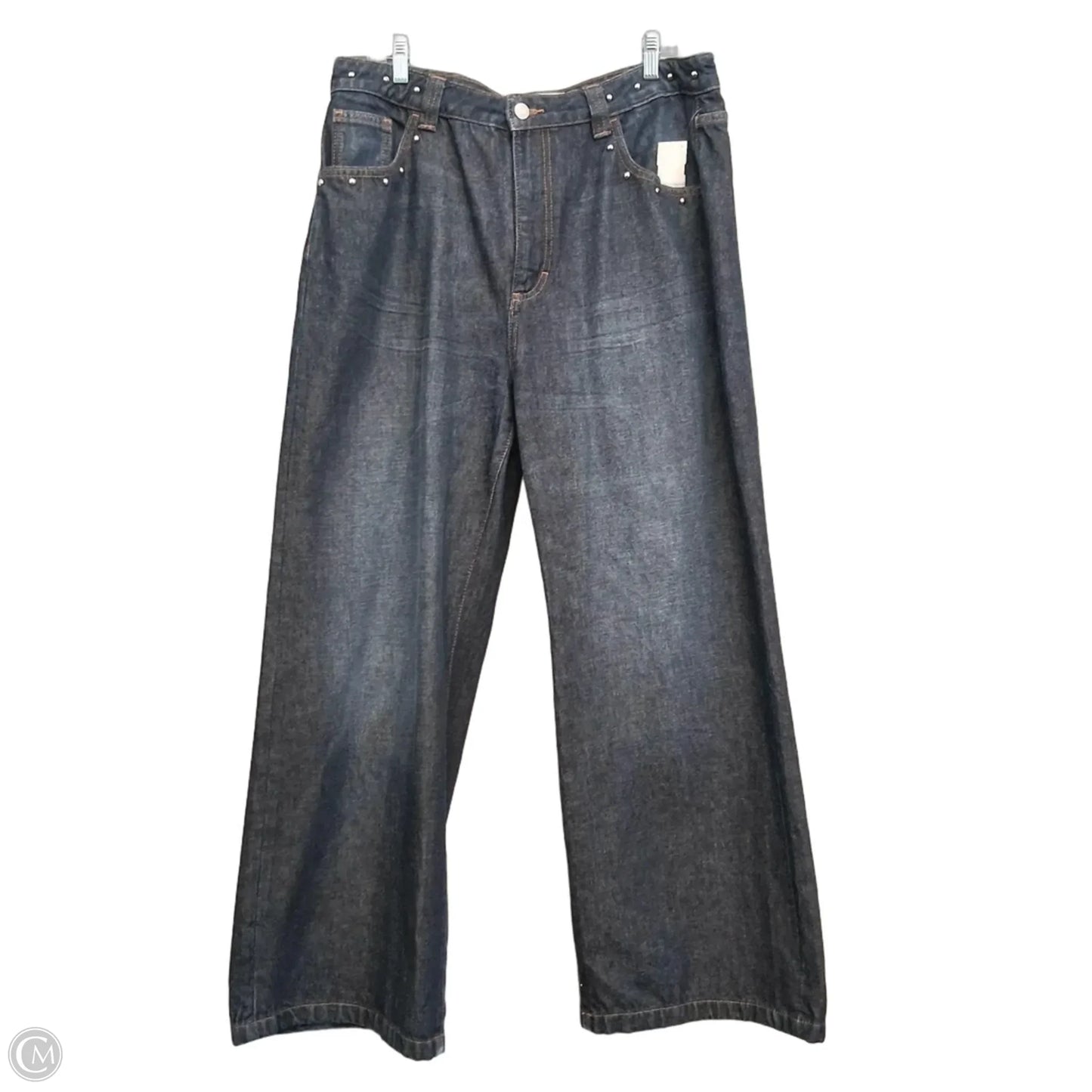 Jeans Wide Leg By Cotton On In Blue, Size: 14