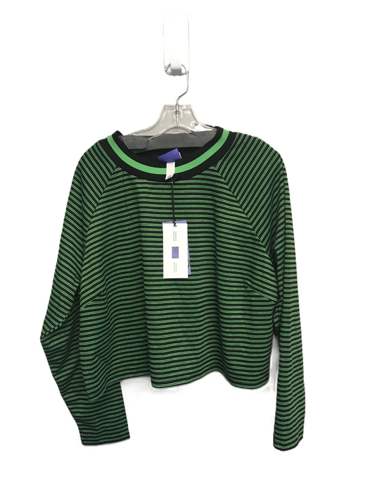 Striped Pattern Top Long Sleeve By Future Collective Size: 2x