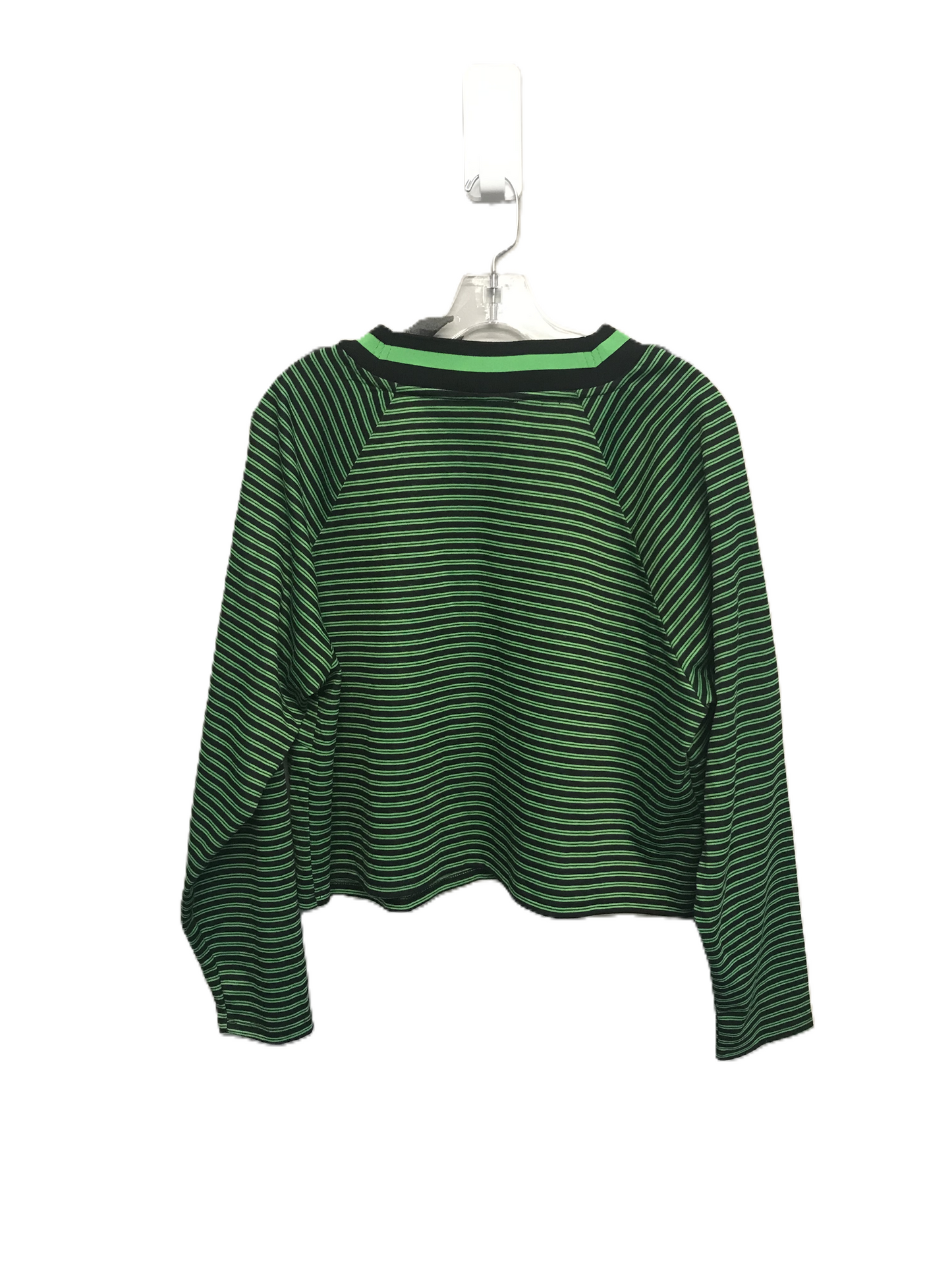 Striped Pattern Top Long Sleeve By Future Collective Size: 2x