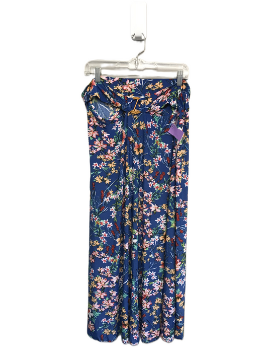 Floral Print Skirt Maxi By Emily Stacy Size: 3x