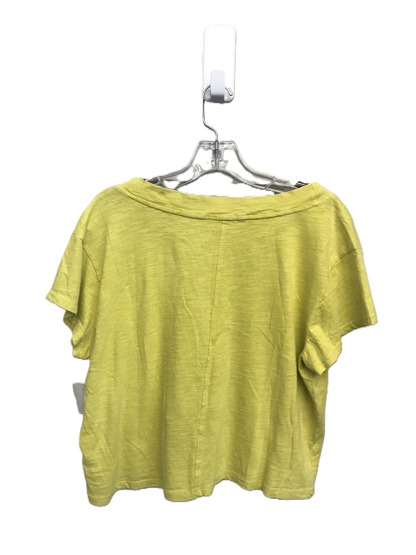 Yellow Top Short Sleeve By Pilcro, Size: M