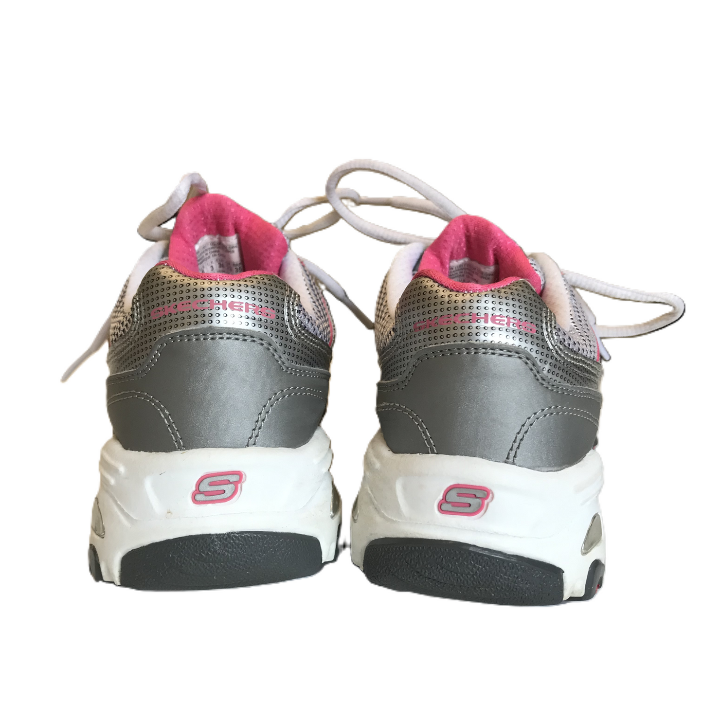 Shoes Athletic By Skechers In Grey & White, Size: 6