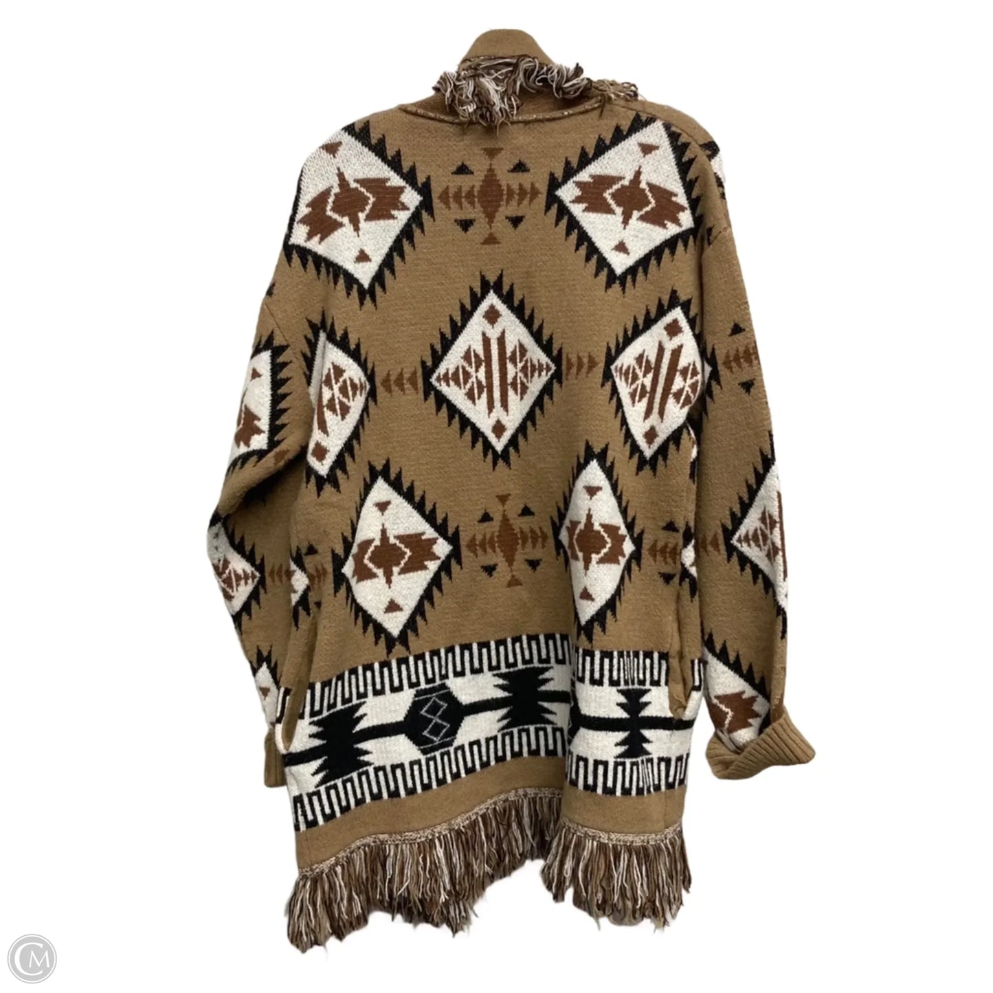 Cardigan By Impressions In Tan, Size: S