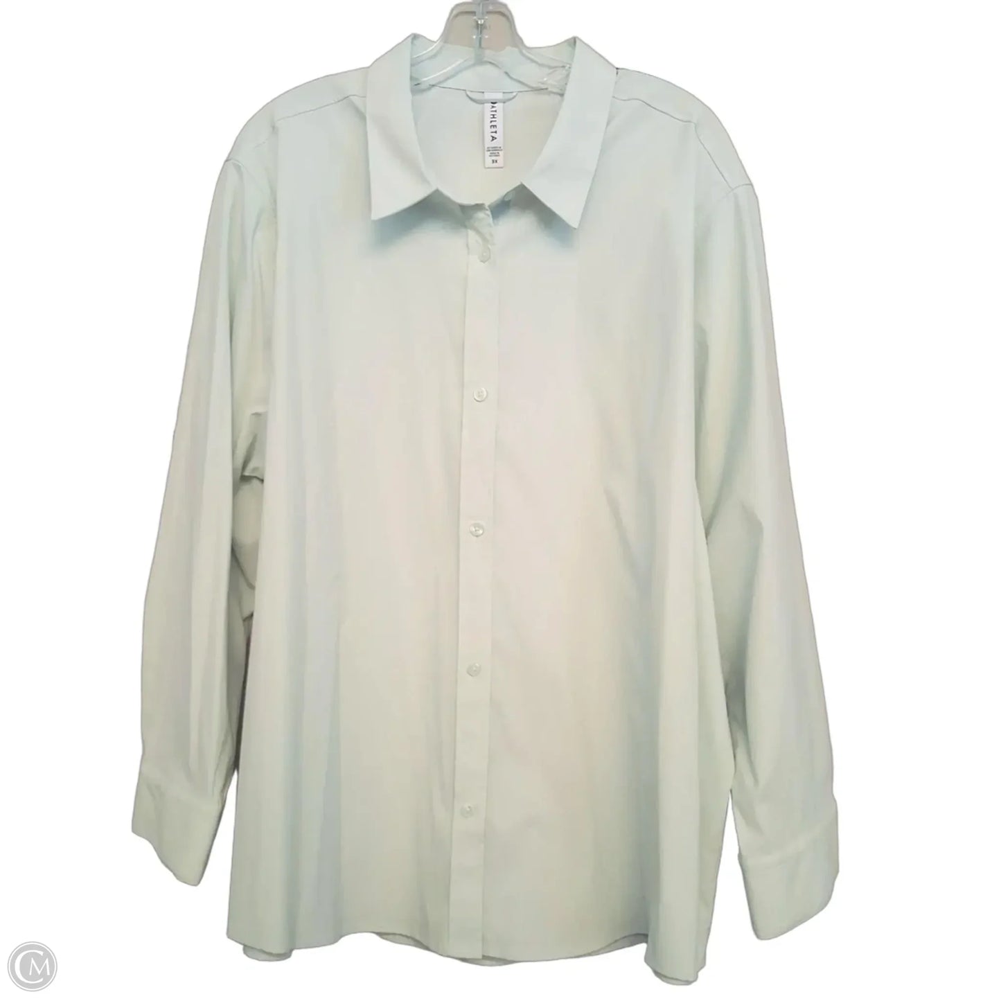 Top Long Sleeve By Athleta In Green, Size: 3x