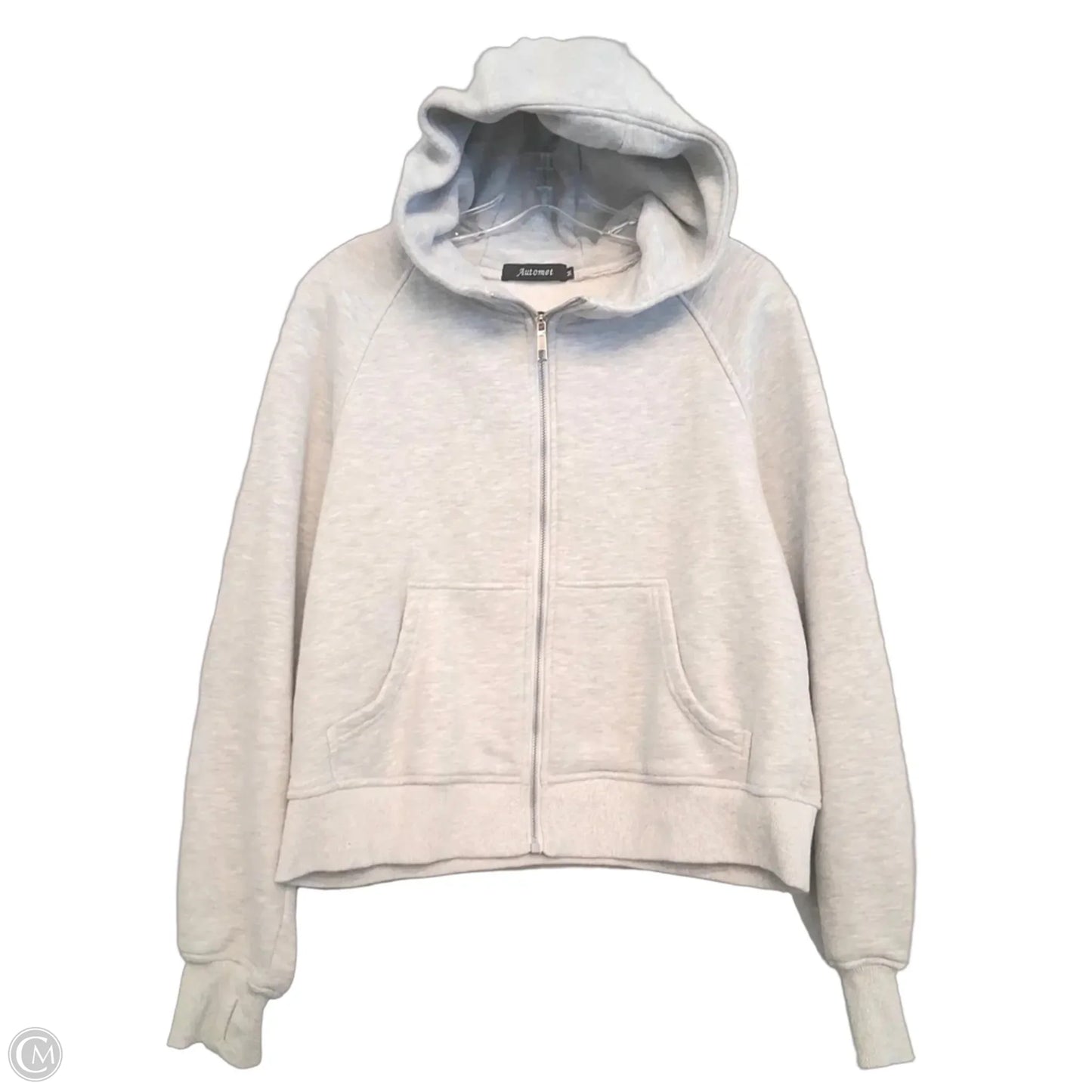 Athletic Jacket By Automet In Grey, Size: M