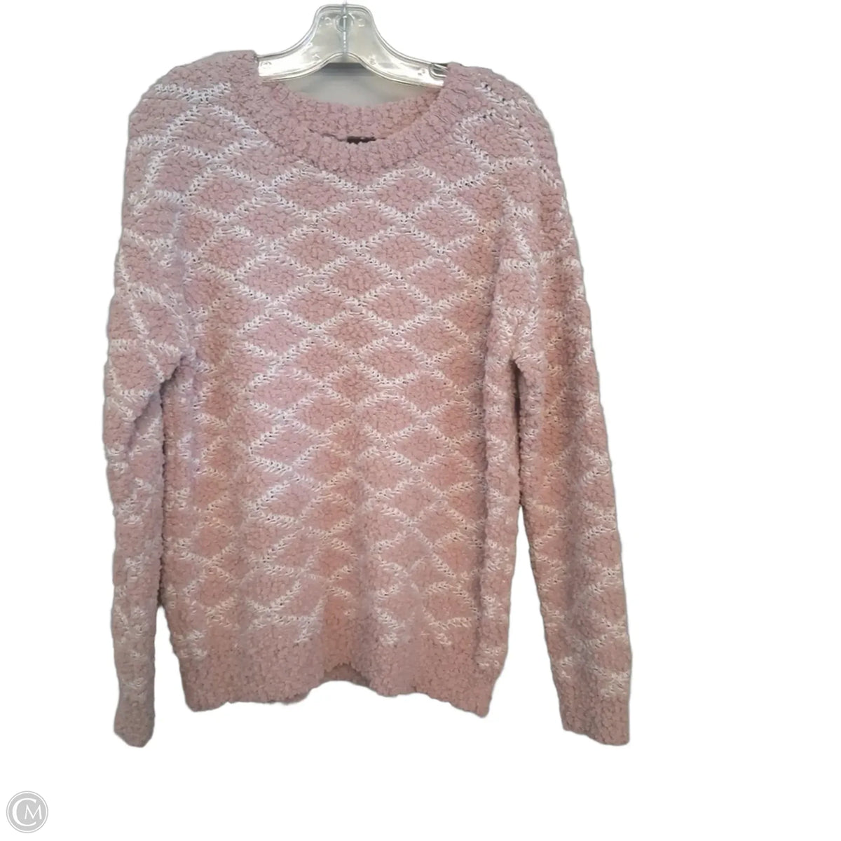 Sweater By Bobeau In Pink & White, Size: S