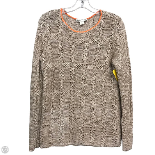 Sweater By Coldwater Creek In Tan, Size: L