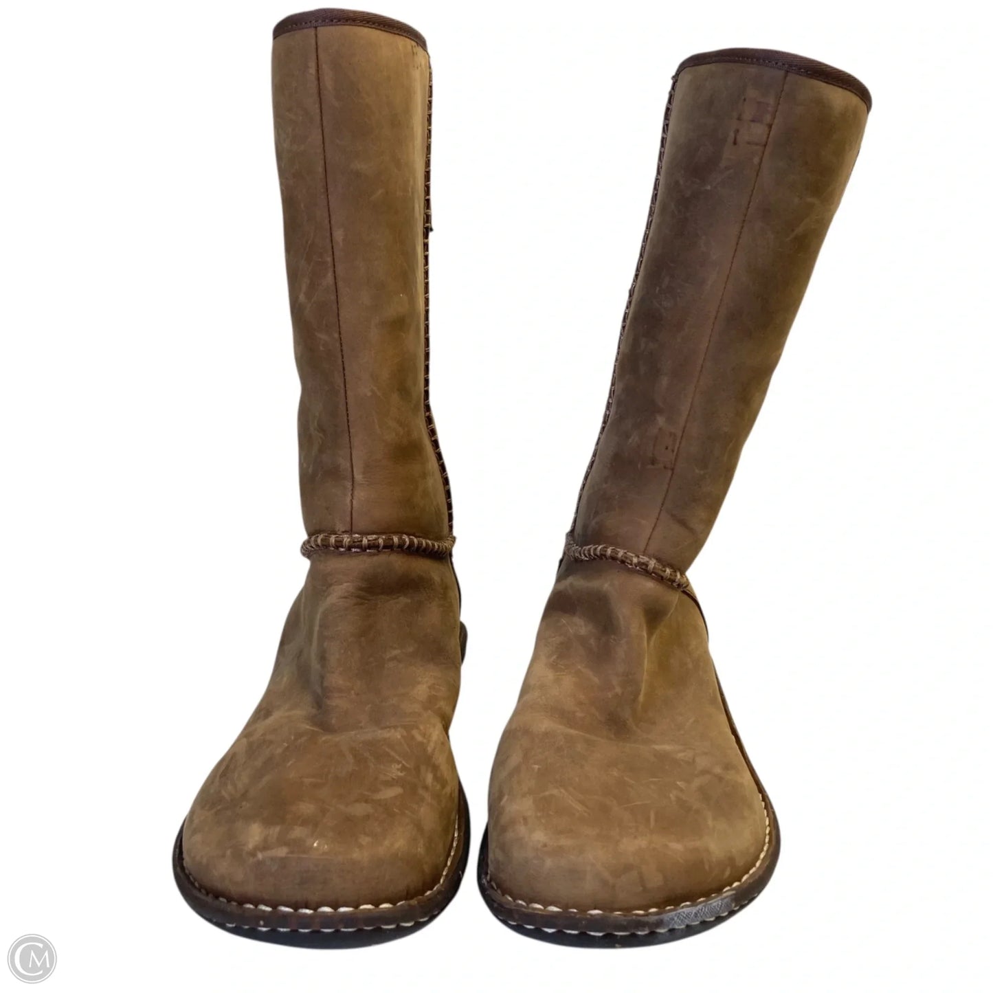 Boots Designer By Ugg In Brown, Size: 10