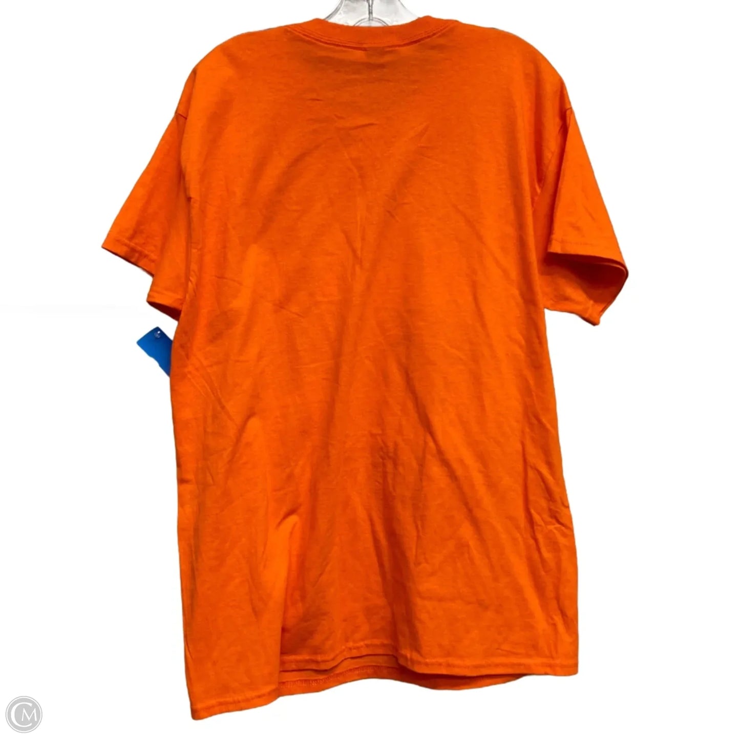 Athletic Top Short Sleeve By Gildan In Orange, Size: L