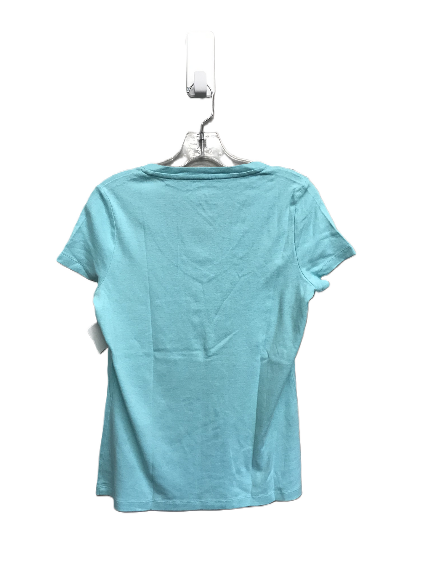 Green Top Short Sleeve Basic By St John Knits, Size: M