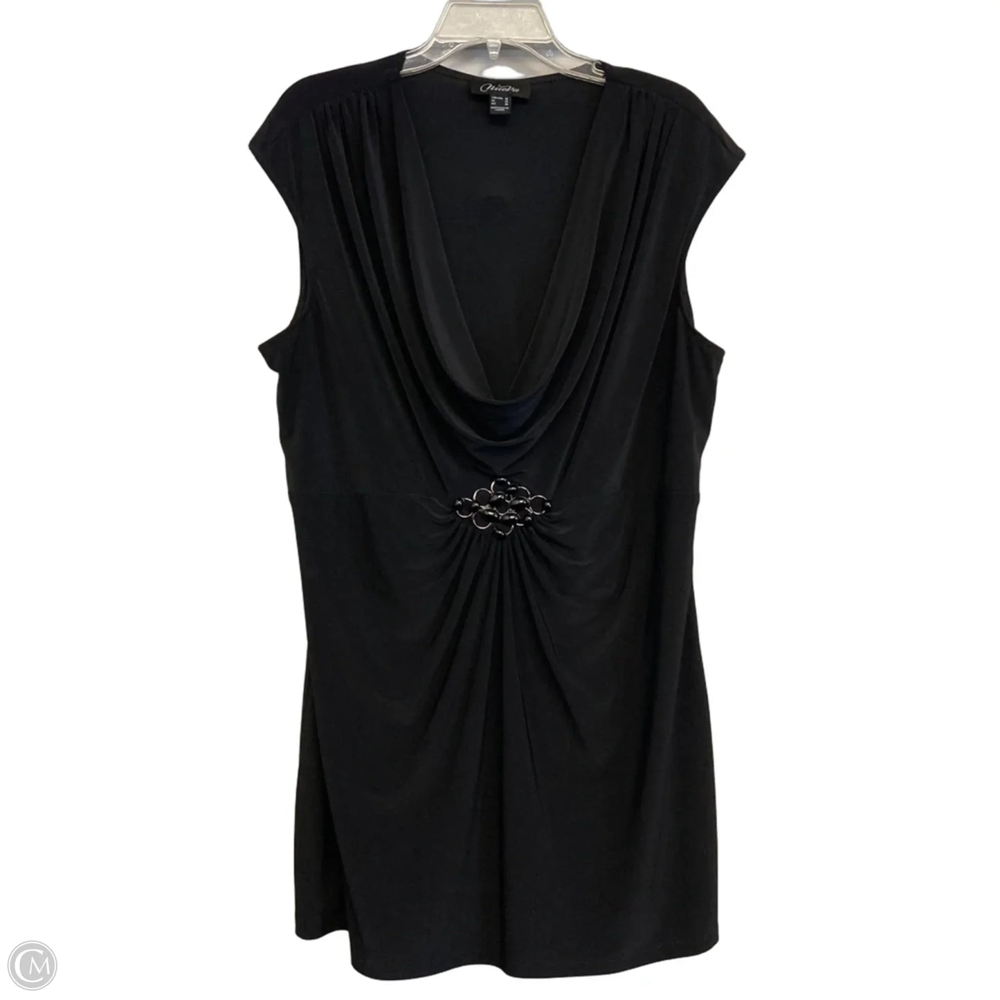 Top Sleeveless By Nueva In Black, Size: 1x