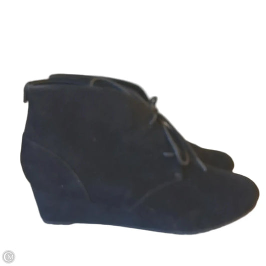 Boots Ankle Heels By Clarks In Black, Size: 6.5