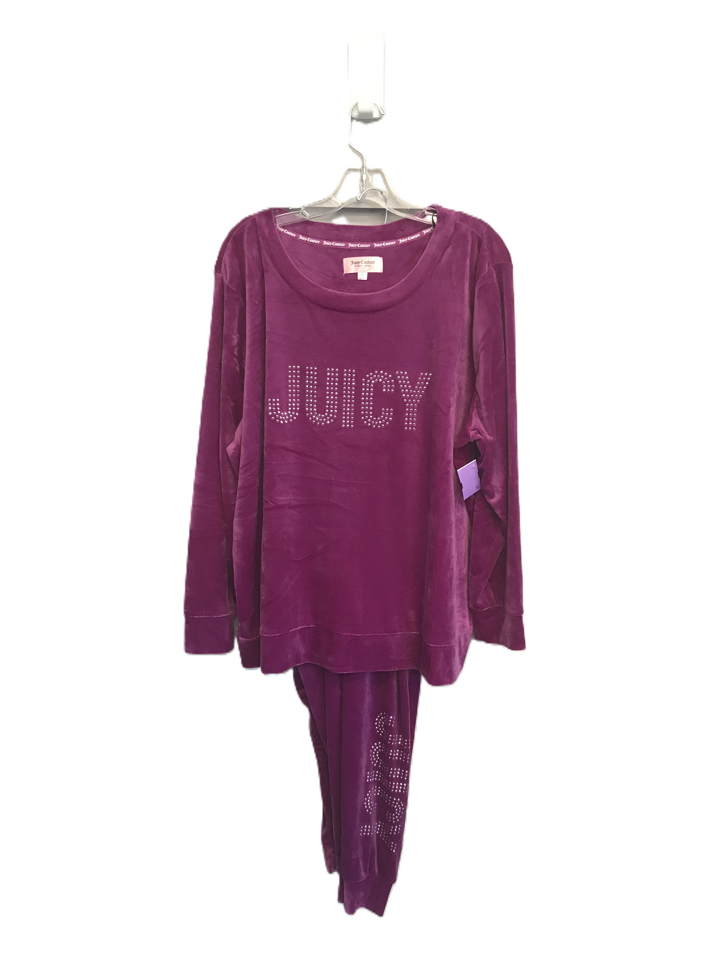 Purple Athletic Pants 2pc By Juicy Couture, Size: 2x