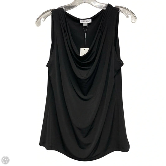 Top Sleeveless By Calvin Klein In Black, Size: L