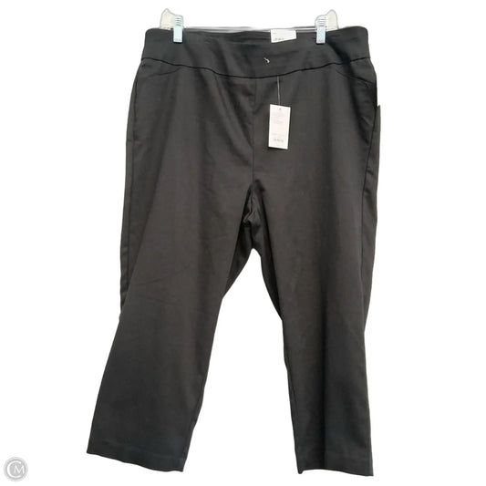 Capris By Croft And Barrow In Black, Size: 16