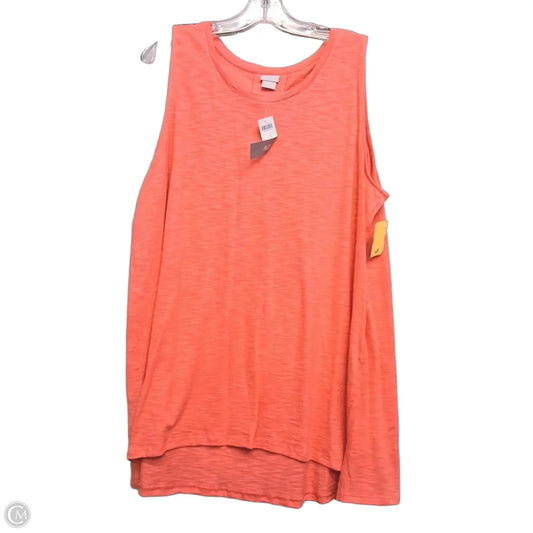 Top Sleeveless Basic By Chicos In Coral, Size: Xl