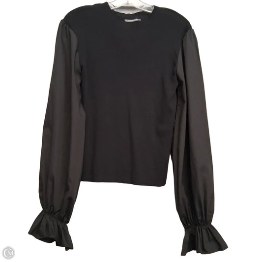 Top Long Sleeve By Anthropologie In Black, Size: L