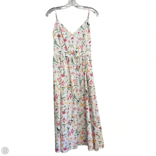 Dress Casual Midi By H&m In Floral Print, Size: Xs