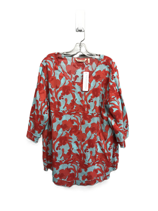 Floral Print Top 3/4 Sleeve By Soft Surroundings, Size: 1x