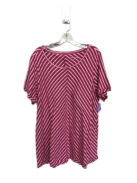 Striped Pattern Top Short Sleeve By Soft Surroundings, Size: 1x