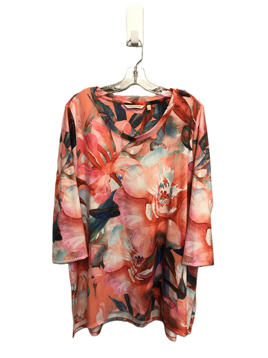 Floral Print Top Long Sleeve By Soft Surroundings, Size: 1x