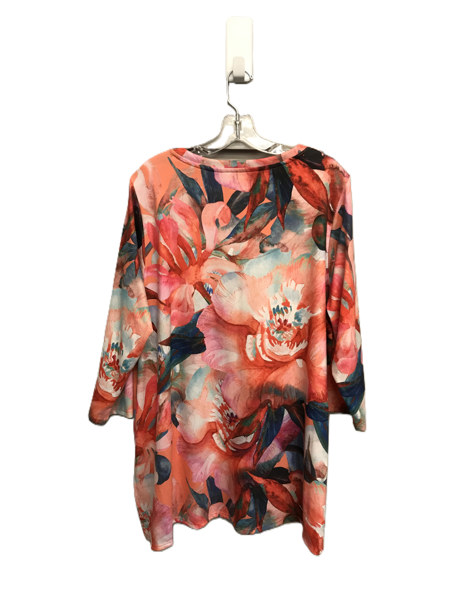 Floral Print Top Long Sleeve By Soft Surroundings, Size: 1x