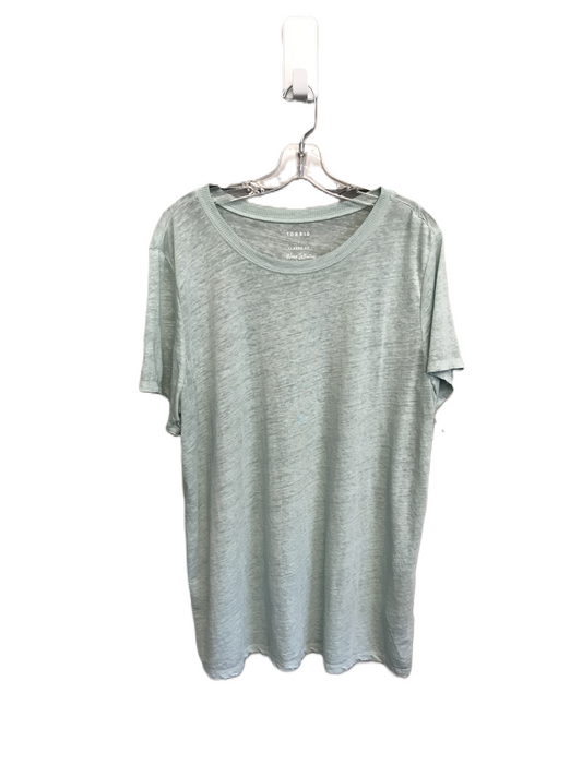 Green Top Short Sleeve By Torrid, Size: 1x
