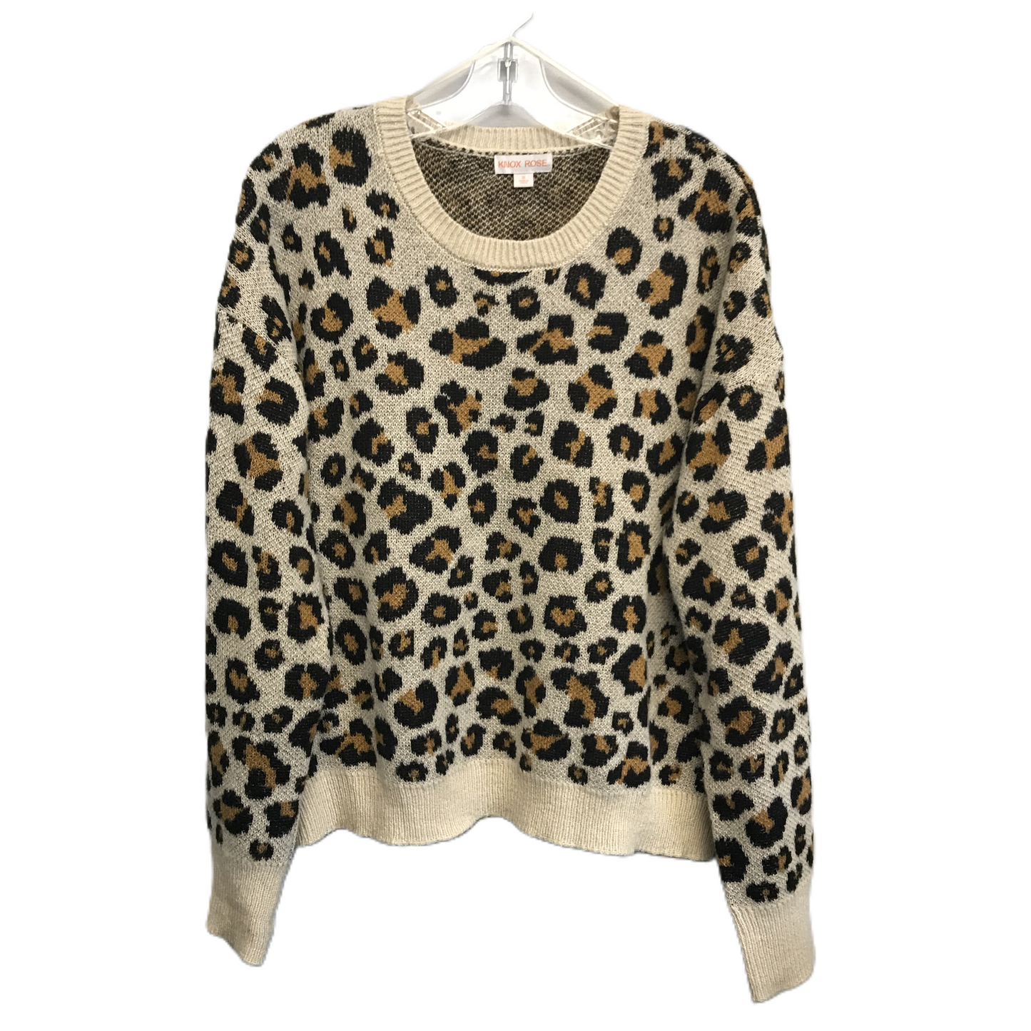 Animal Print Sweater By Knox Rose, Size: Xl