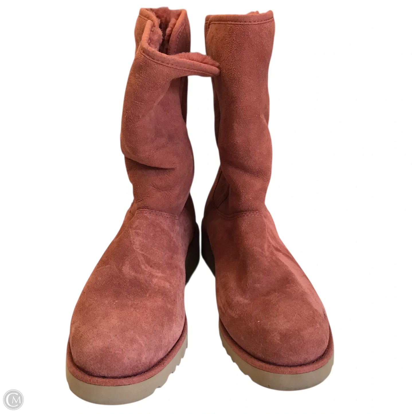Boots Designer By Ugg In Orange, Size: 6
