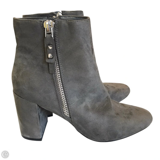 Boots Ankle Heels By Nine West In Grey, Size: 9