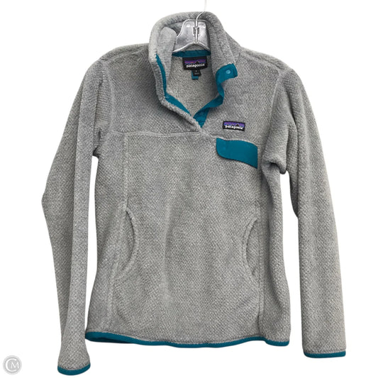 Jacket Fleece By Patagonia In Grey, Size: S
