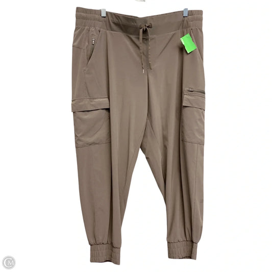 Athletic Pants By All In Motion In Brown, Size: 1x