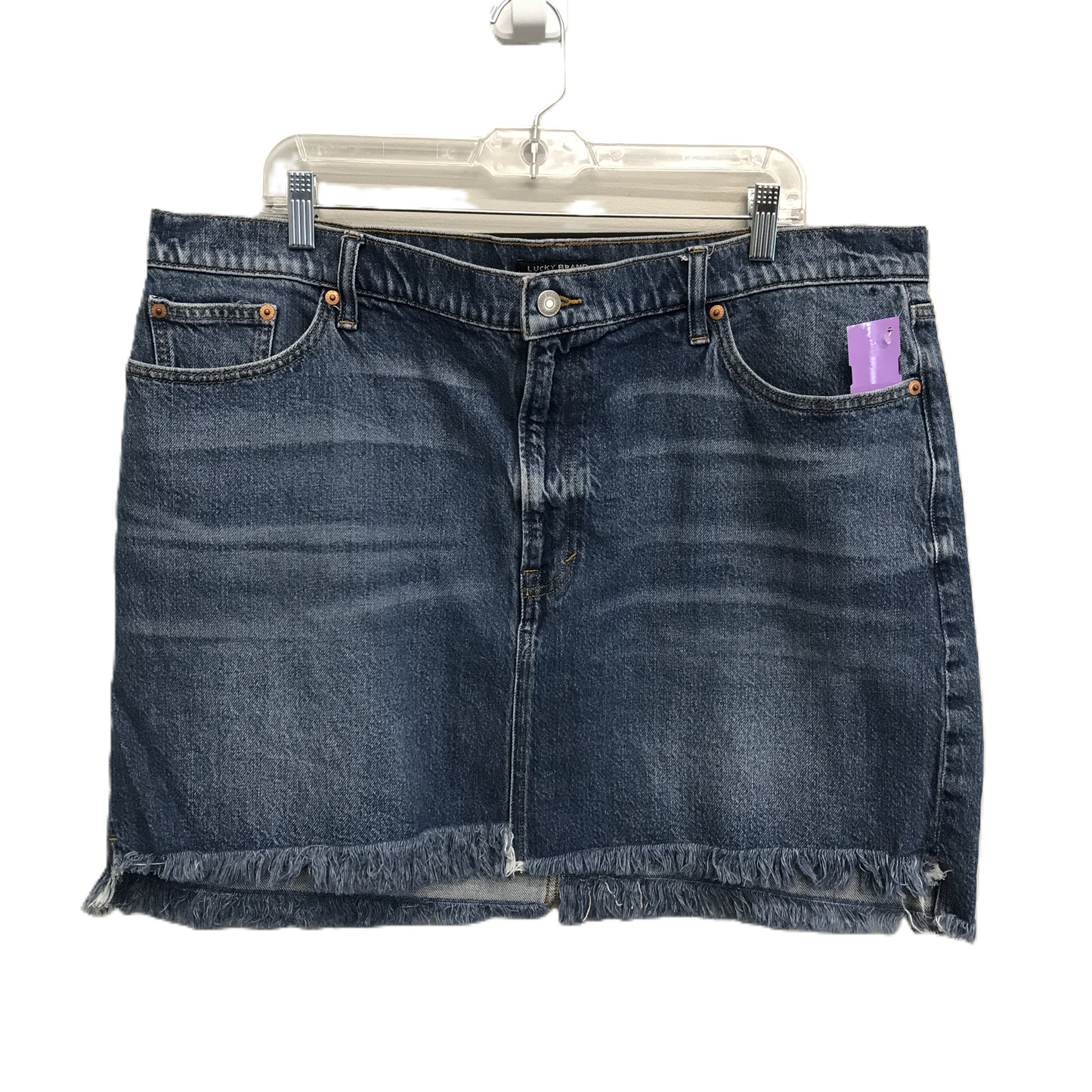 Blue Denim Skirt Mini & Short By Lucky Brand, Size: 20