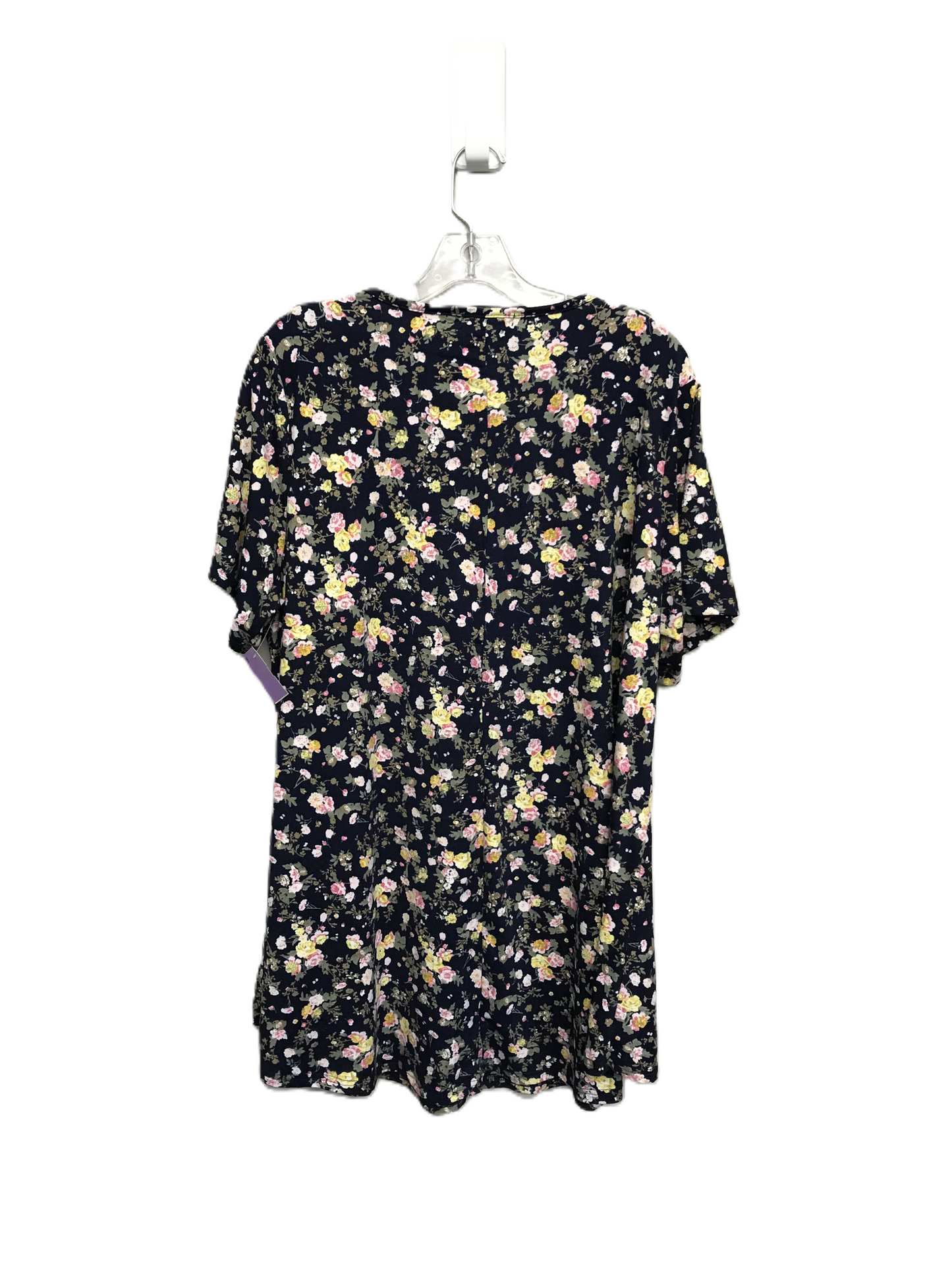 Floral Print Top Short Sleeve By Monnuro Size: 3x