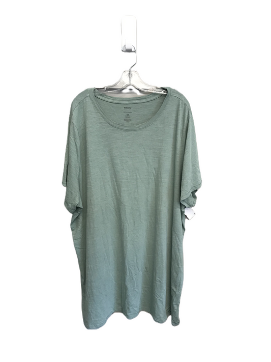 Green Top Short Sleeve Basic By Sonoma, Size: 4x