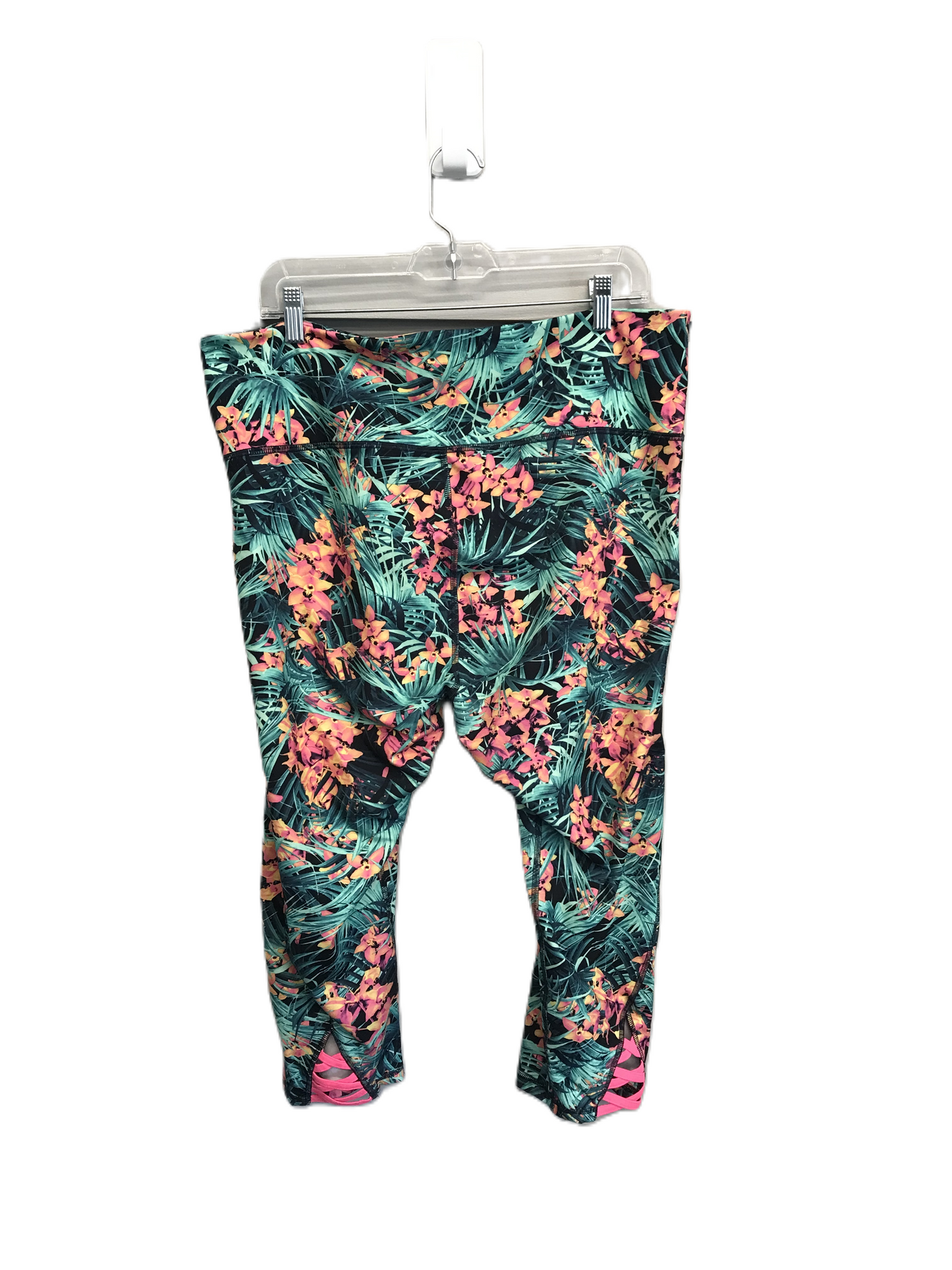 Tropical Print Athletic Capris By Old Navy, Size: 1x