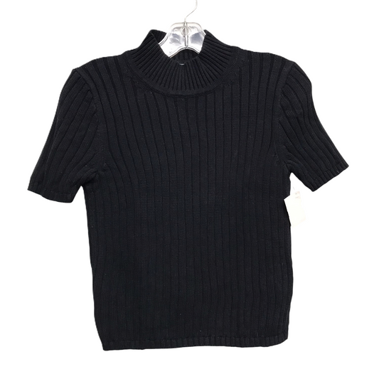 Sweater Short Sleeve By J. Crew In Black, Size: M